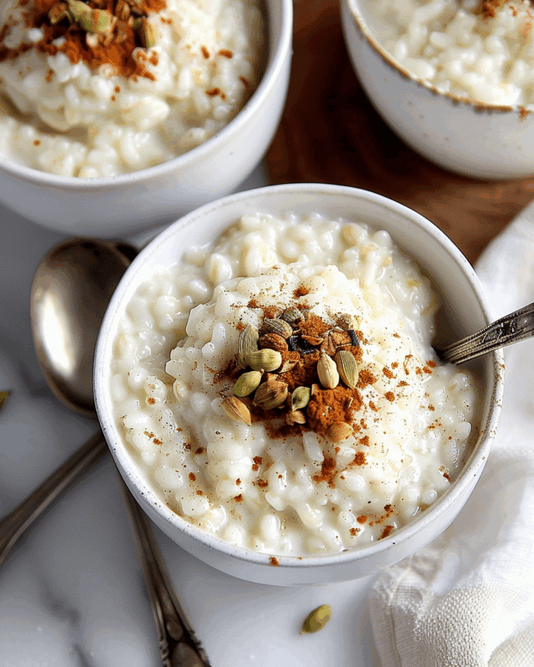 Stovetop Rice Pudding with Cardamom and Vanilla