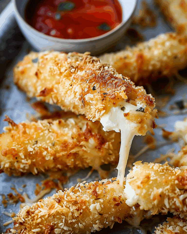 5-Minute Baked Mozzarella Sticks