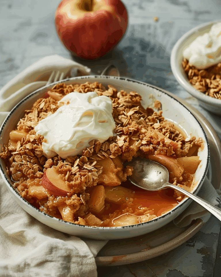 Easy Apple Crisp with Oat Topping