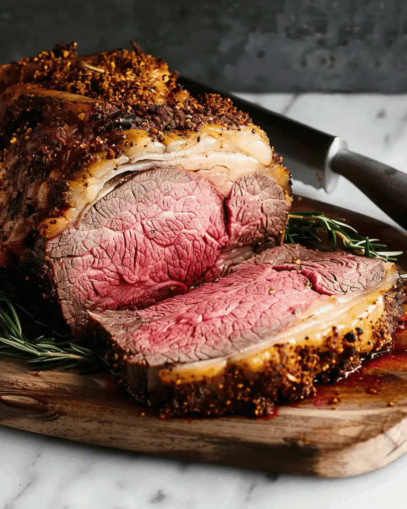 Best Prime Rib with Garlic Herb Crust