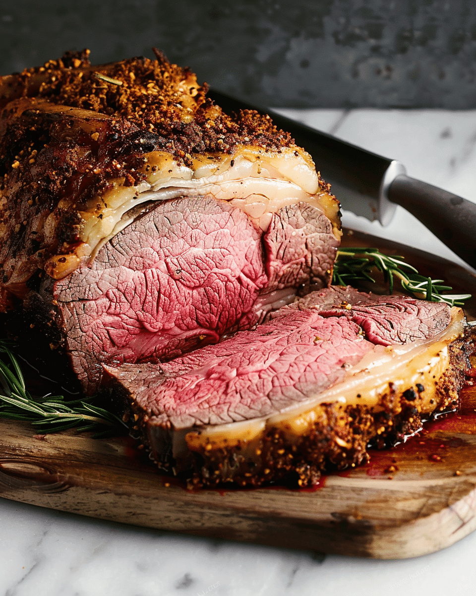 Best Prime Rib with Garlic Herb Crust