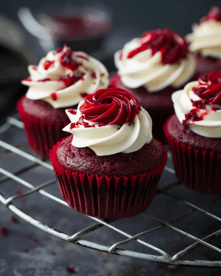 Bloody Red Velvet Cupcakes