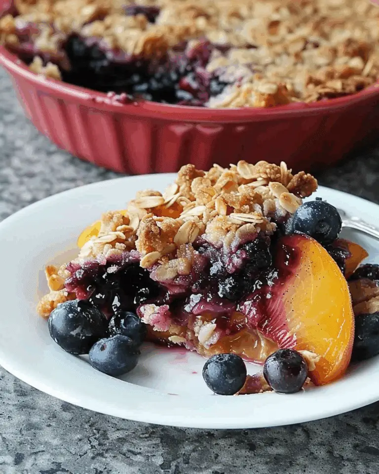 Blueberry Peach Crisp
