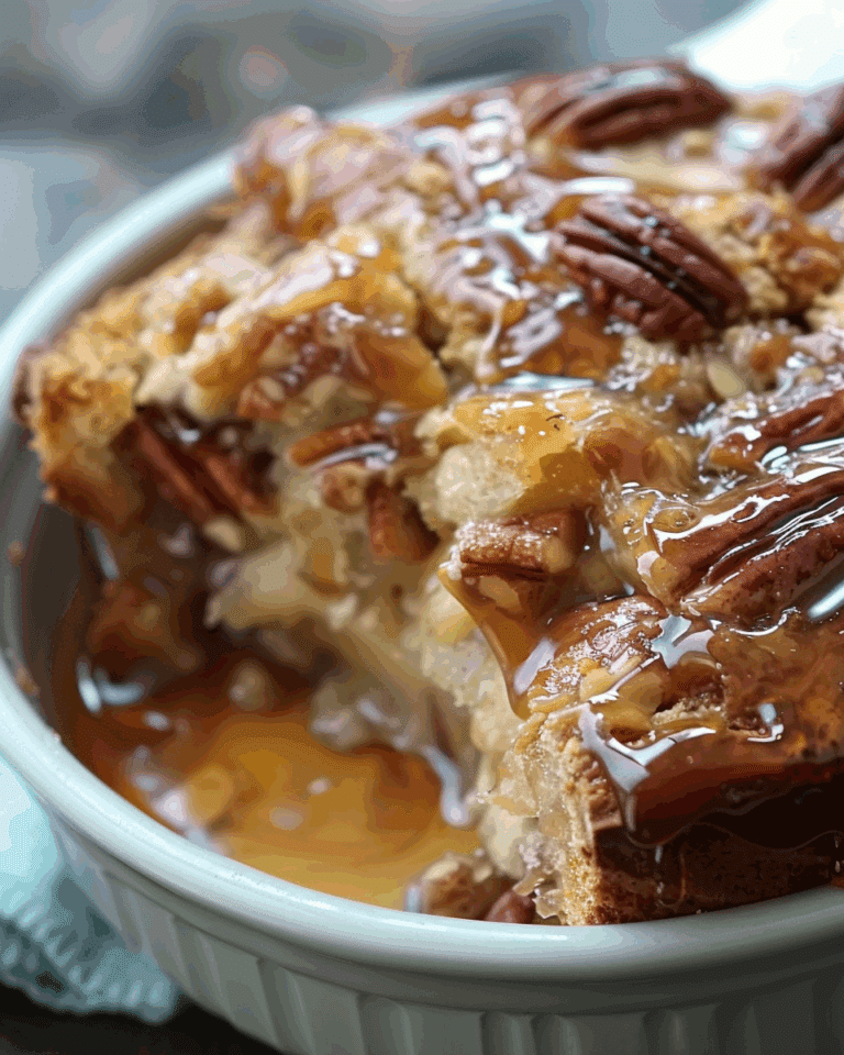 Caramel Pecan Bread Pudding
