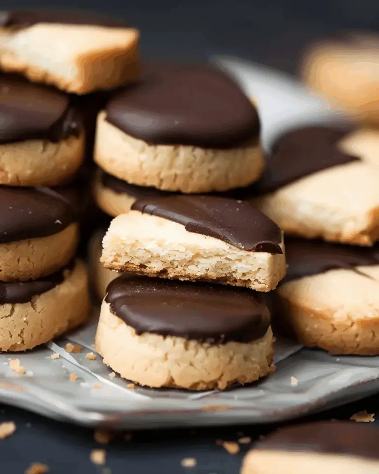 Chocolate Dipped Shortbread Cookies