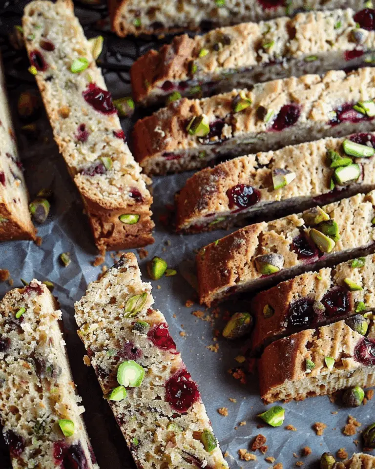Cranberry Pistachio Biscotti