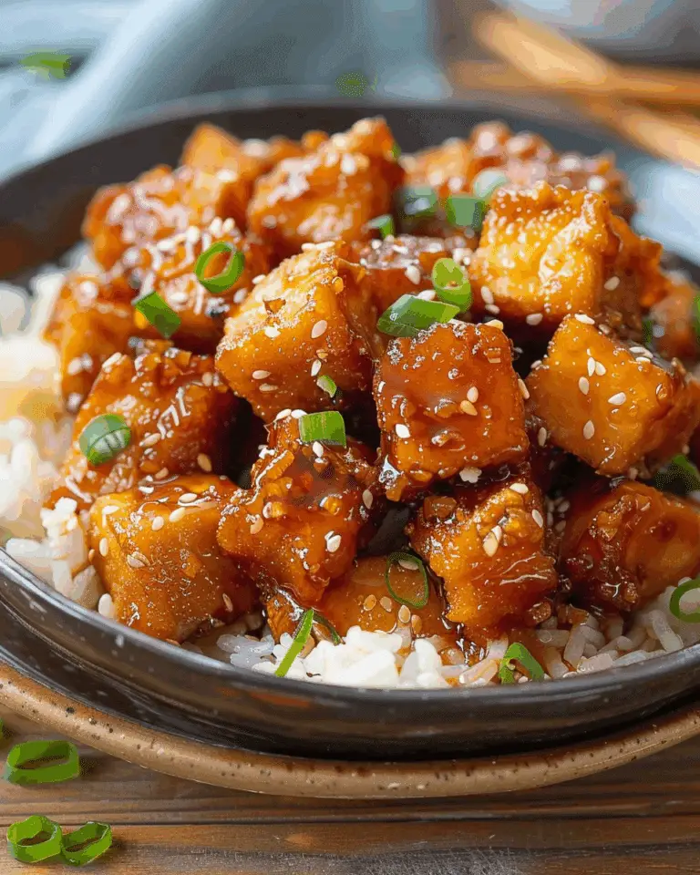 Crispy Honey-Garlic Tofu
