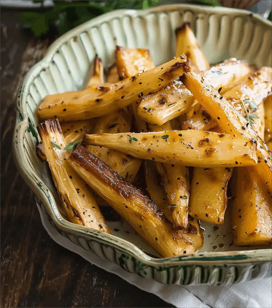 Honey Soy Roasted Parsnips Recipe