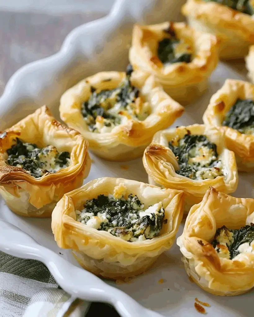 Feta‑Spinach Puff Pastry Bites