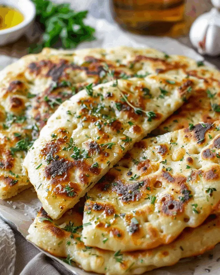 Flatbread Recipe with Garlic and Herbs