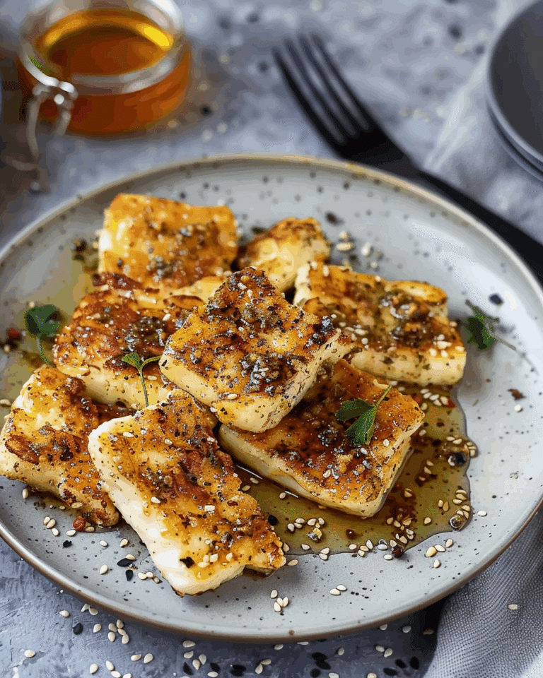 Fried Halloumi with Za’atar and Honey