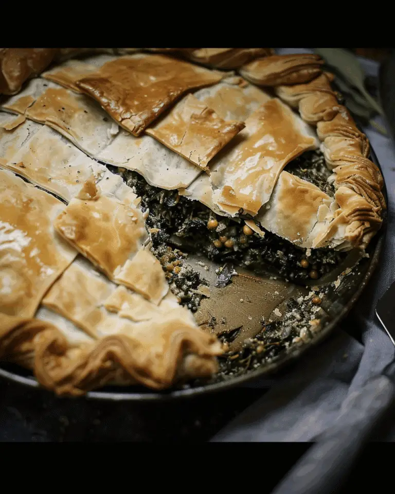 Greek Wild Greens Pie with Homemade Phyllo Pastry