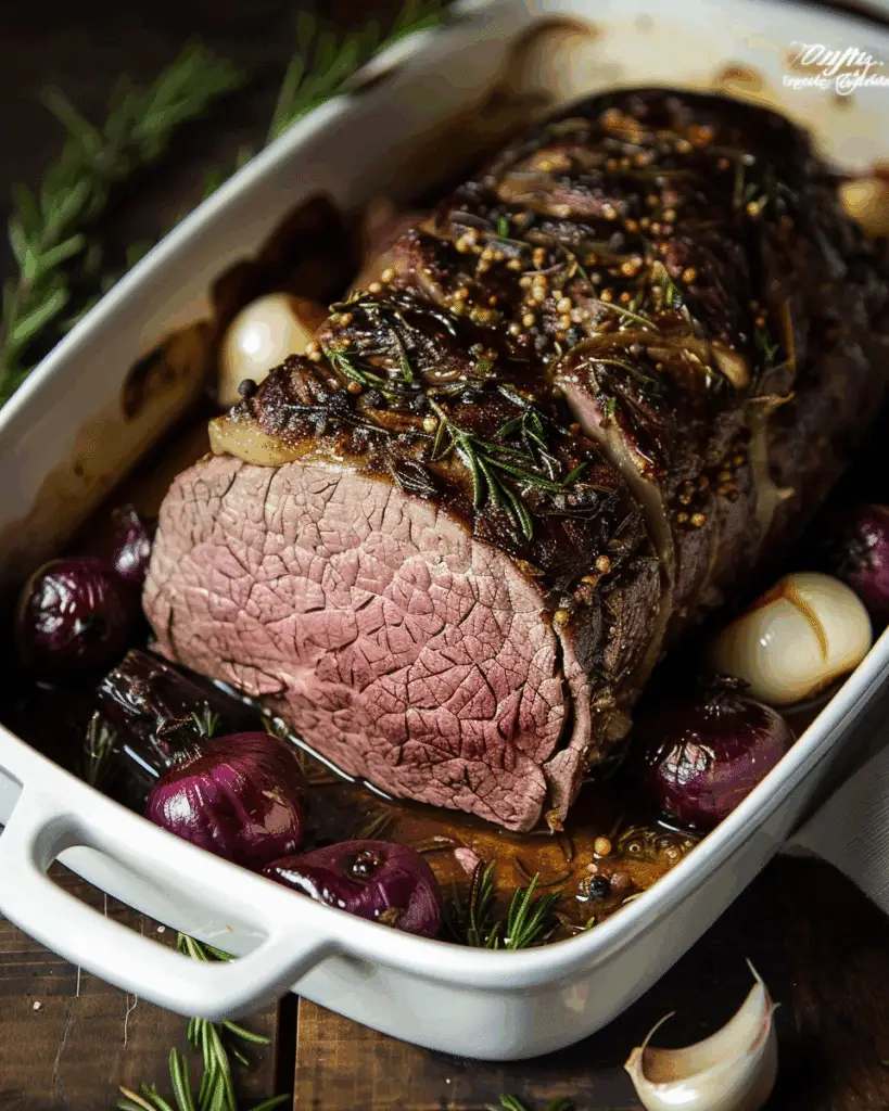 Garlic and Rosemary Roast Beef Recipe