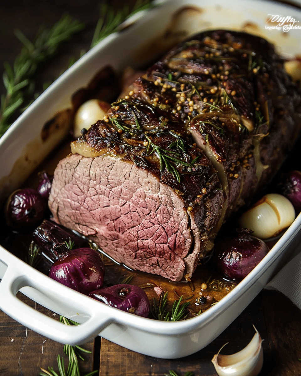 Garlic and Rosemary Roast Beef Recipe