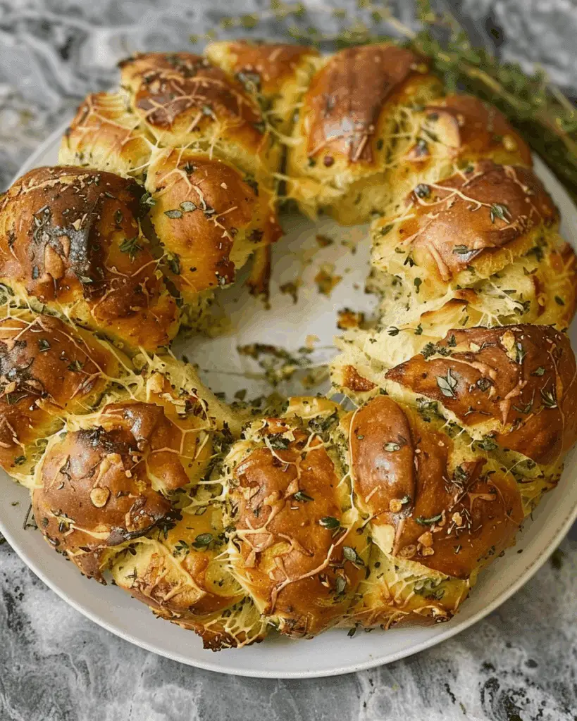 Garlic and Herb Pull‑Apart Bread