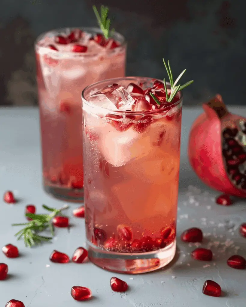 Ginger Pomegranate Fizz