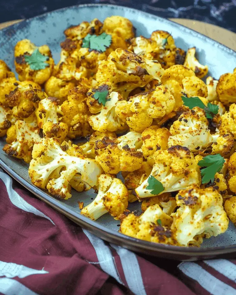 Golden Roasted Turmeric Cauliflower