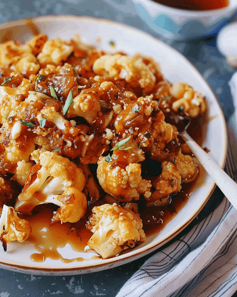 Honey Garlic Cauliflower
