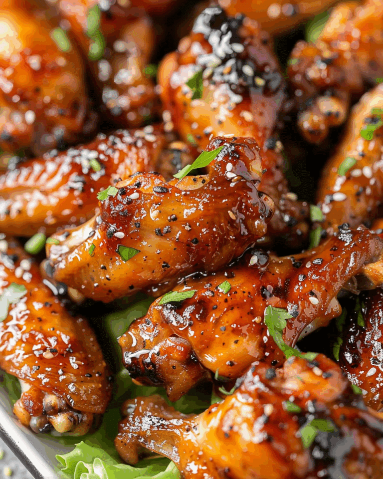 Honey Garlic Chicken Wings (Oven Baked)