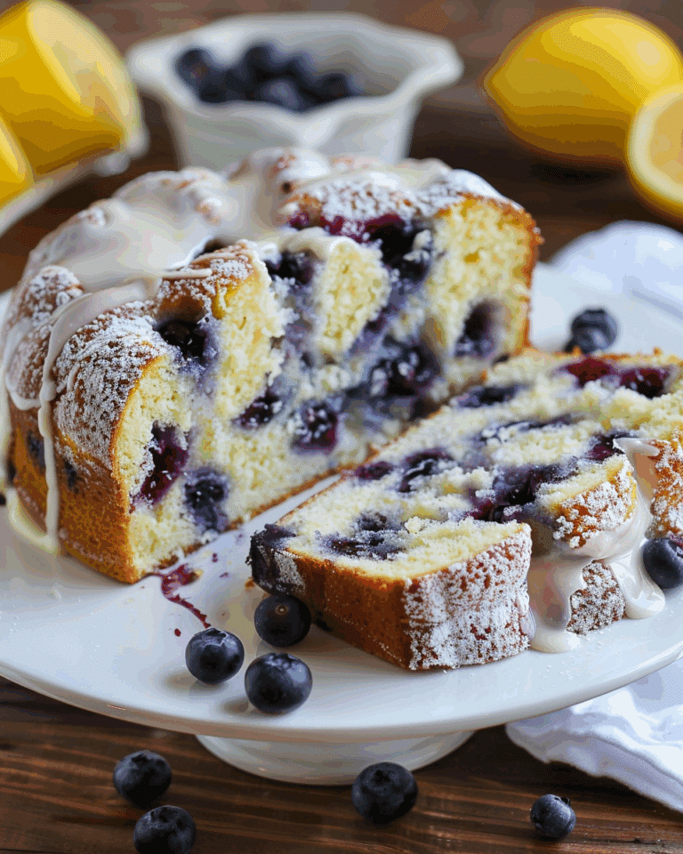 Lemon Blueberry Pound Cake