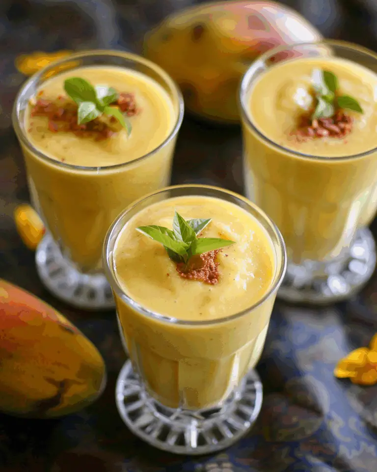 Mango Lassi with Frozen Mango