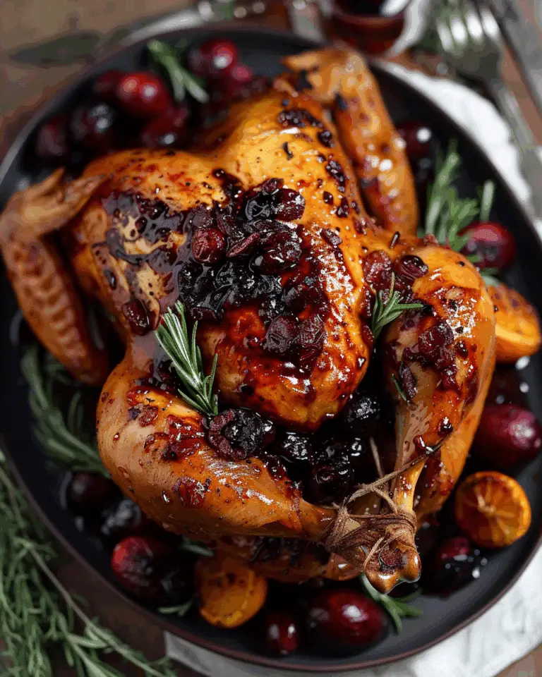 Cranberry Maple Roast Chicken