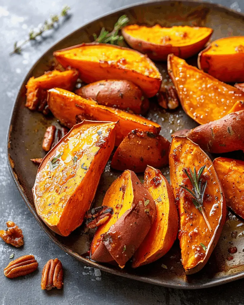 Maple Roasted Sweet Potatoes