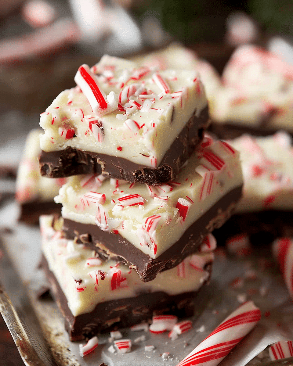 Peppermint Bark Fudge
