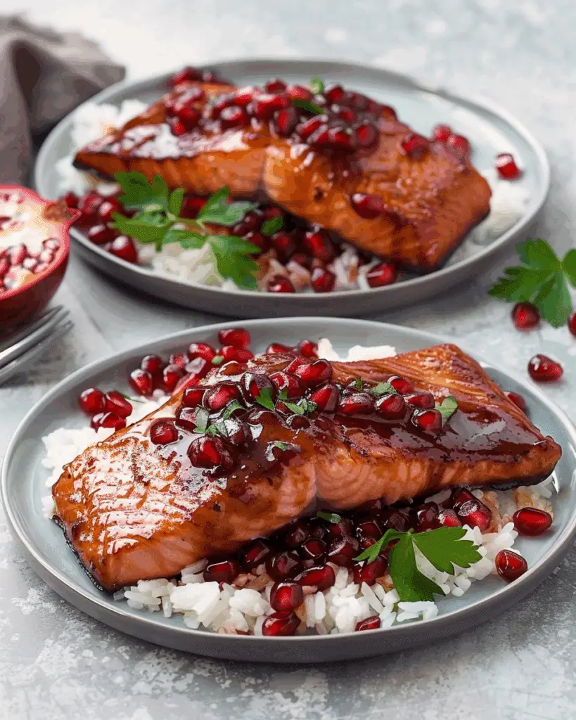 Pomegranate Glazed Salmon