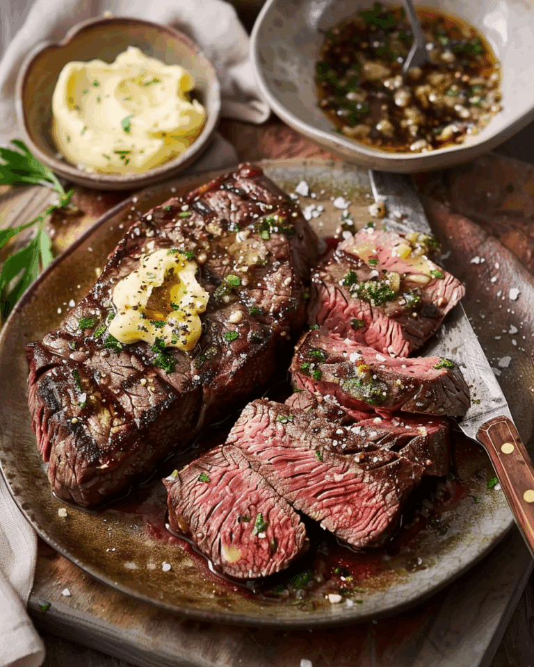 Sirloin Steak with Garlic Butter