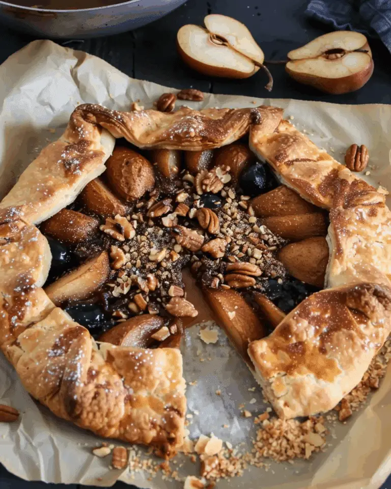 Spiced Pear Walnut Galette