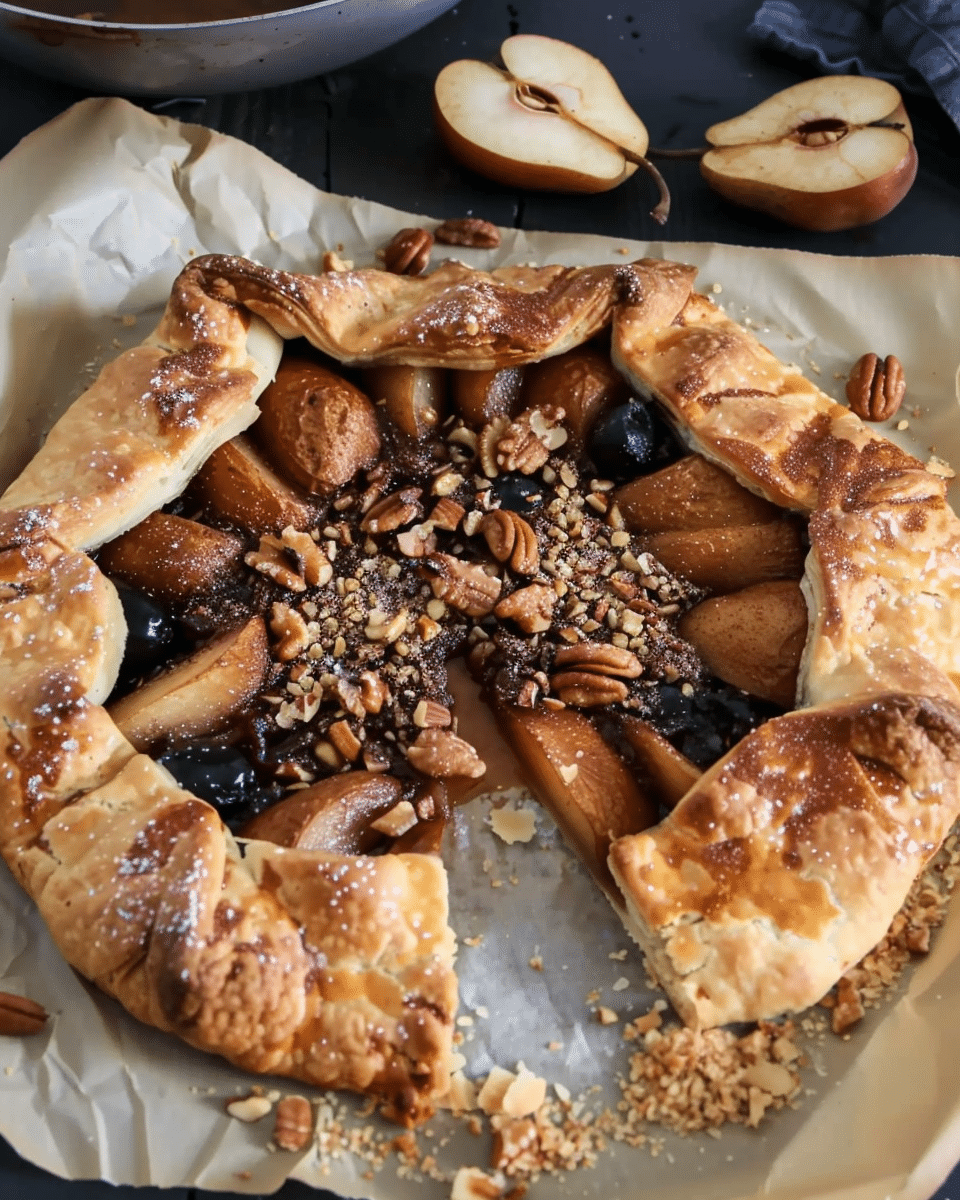 Spiced Pear Walnut Galette