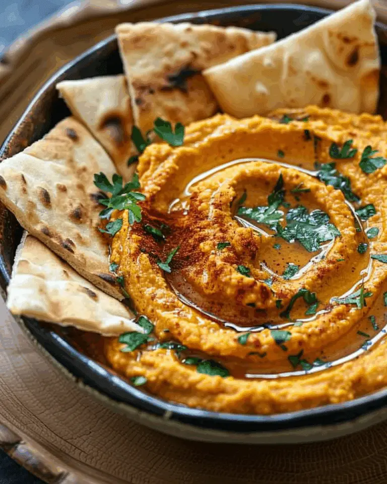 Spiced Pumpkin Hummus with Pita Chips