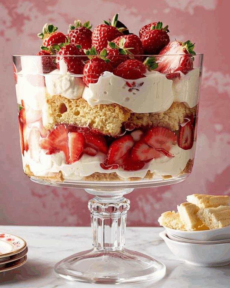 Strawberries and Cream Trifle