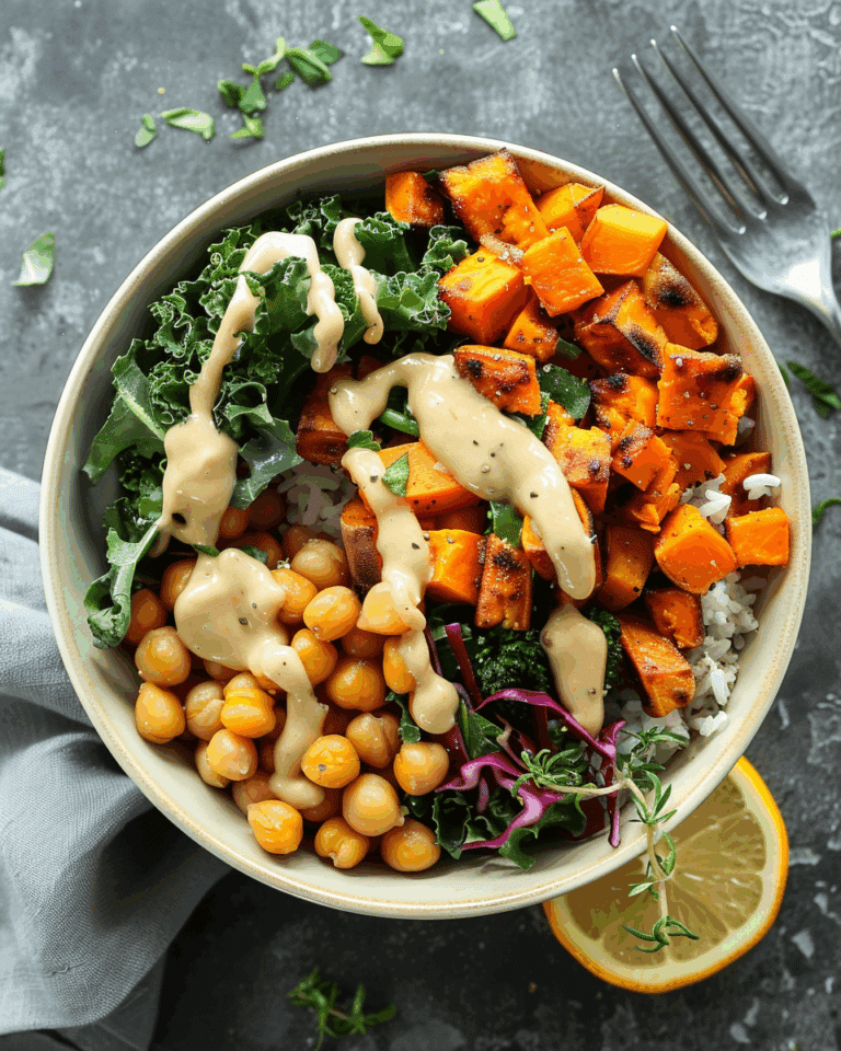 Sweet Potato Chickpea Buddha Bowl