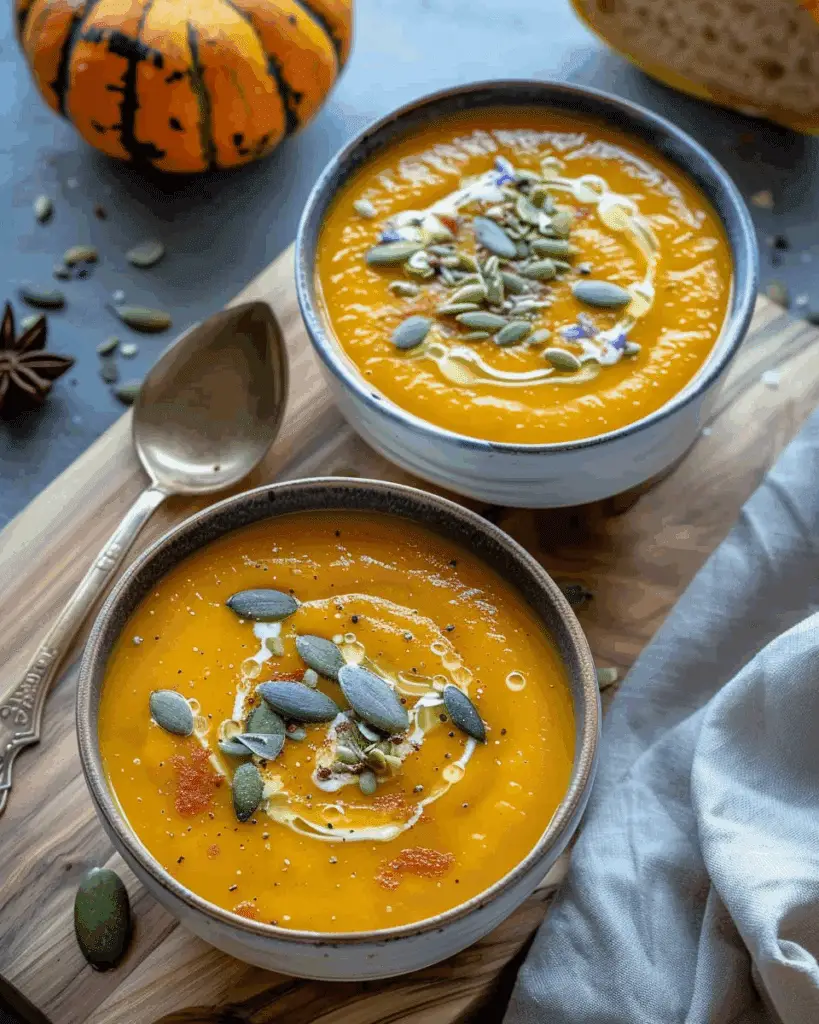 Roasted Pumpkin and Carrot Soup