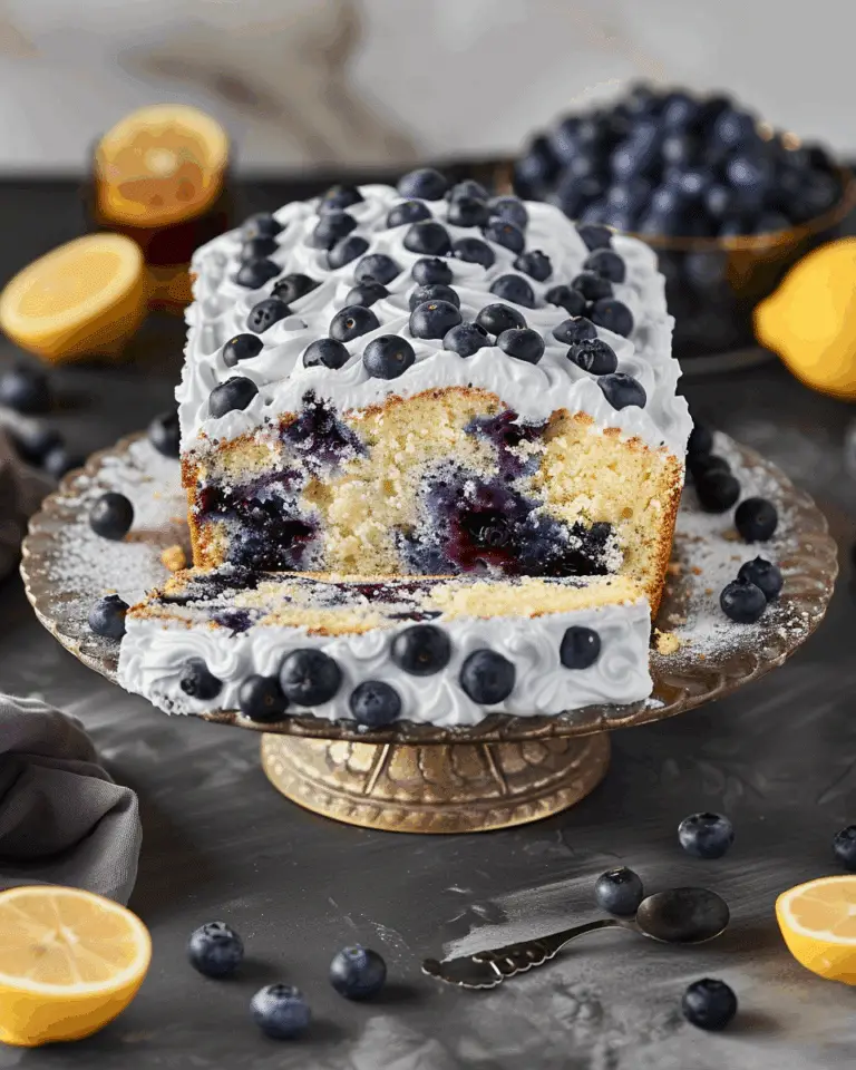 Blueberry Lemon Loaf Cake