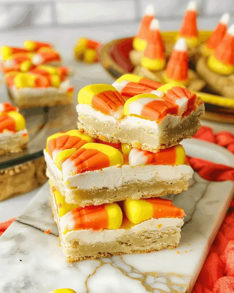 Candy Corn Sugar Cookie Bars
