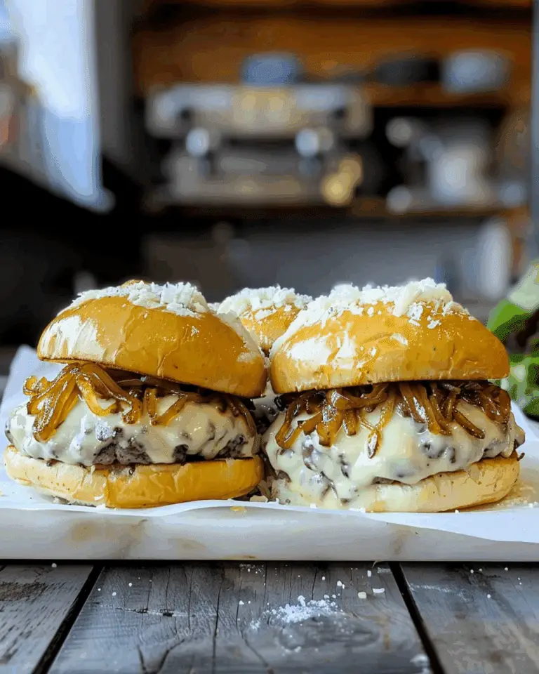 Caramelized Onion Smash Burgers