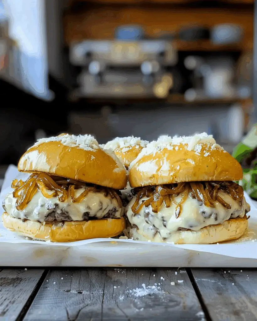 Caramelized Onion Smash Burgers