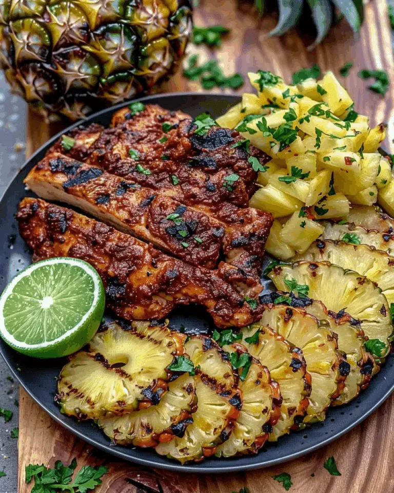 Caribbean Jerk Chicken with Pineapple Salsa