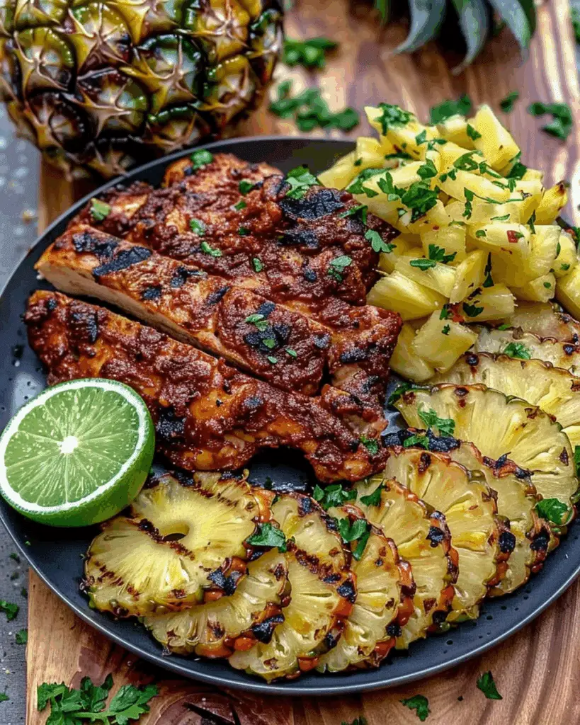 Caribbean Jerk Chicken with Pineapple Salsa