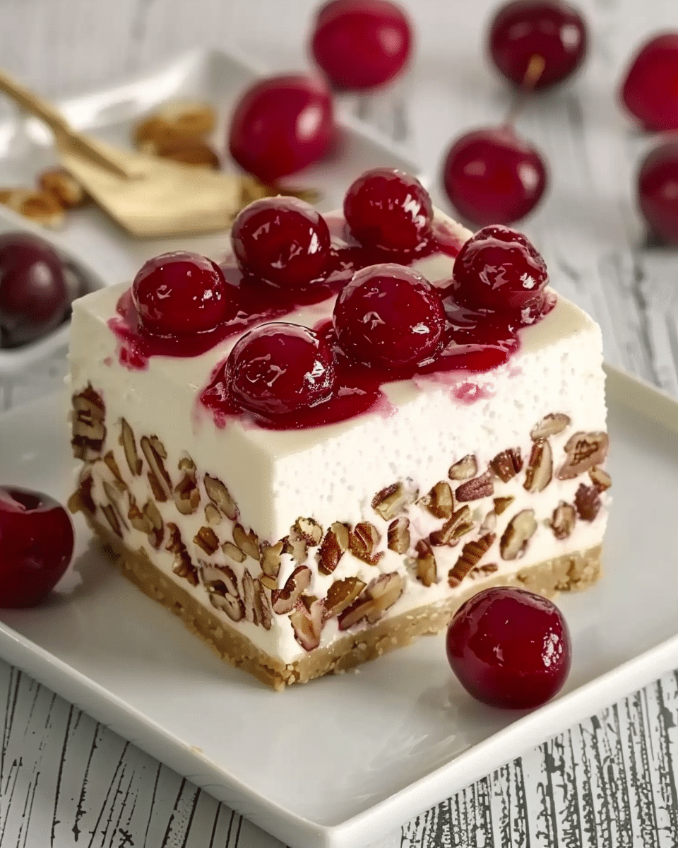 Cherry Pecan Cheesecake Lush