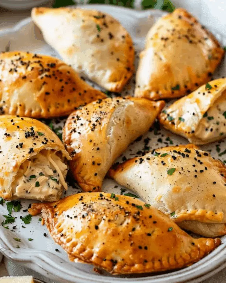 Chicken Alfredo Air-Fryer Calzones