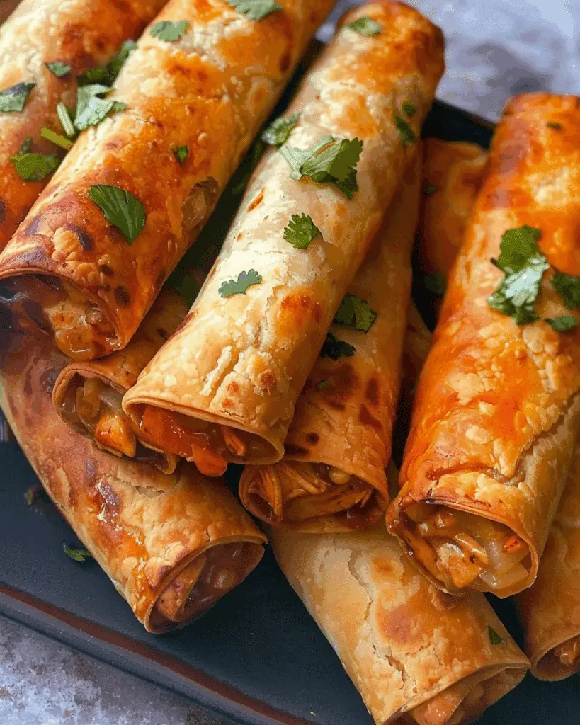 Chicken Pot Pie Flautas