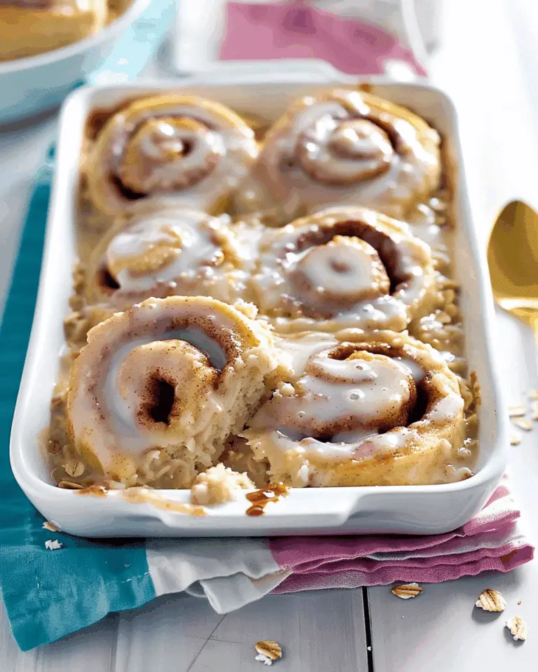 Cinnamon Roll Baked Oatmeal