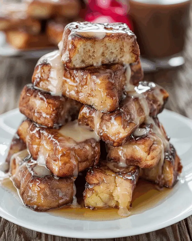 Cinnamon Roll French Toast Bites