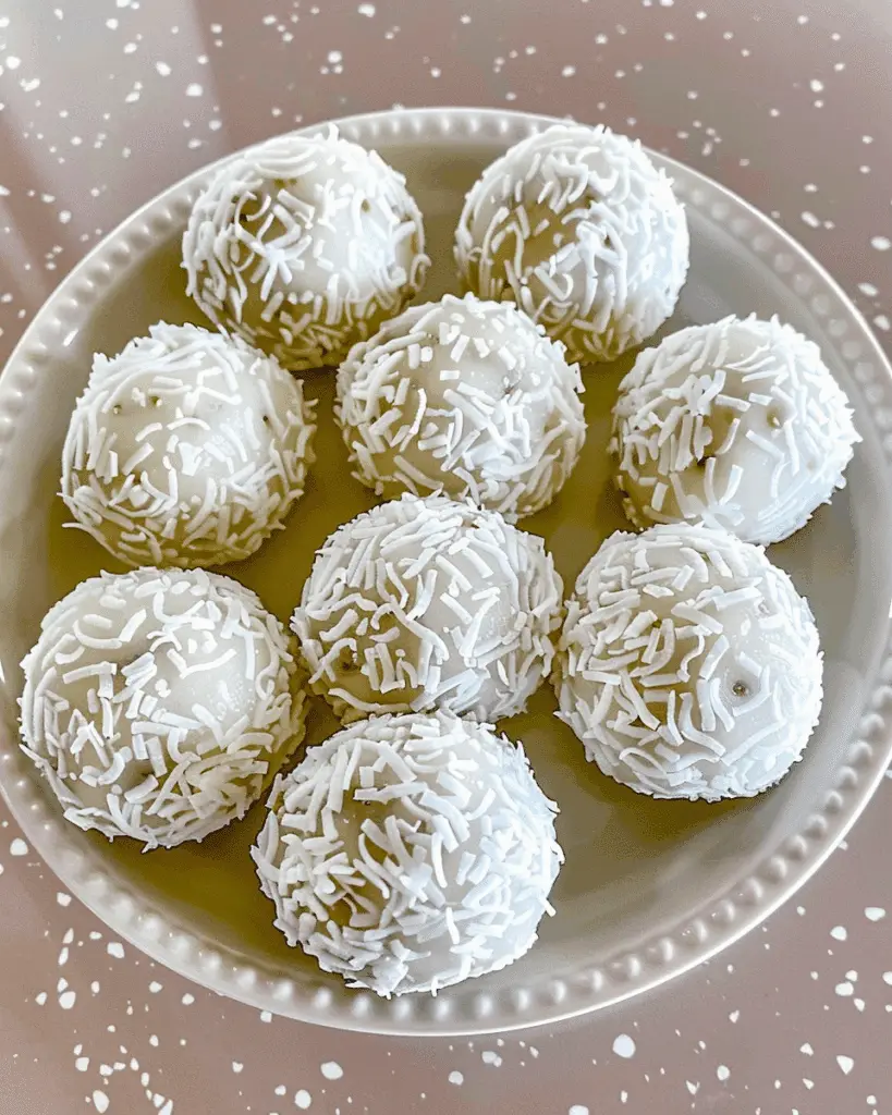 Coconut Bliss Balls with Dates
