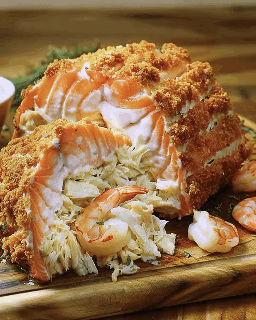 Crab And Shrimp Stuffed Salmon
