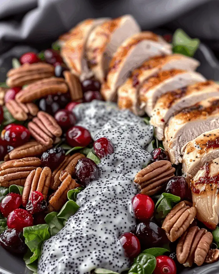 Cranberry Pecan Chicken Salad With Poppy Seed Dressing